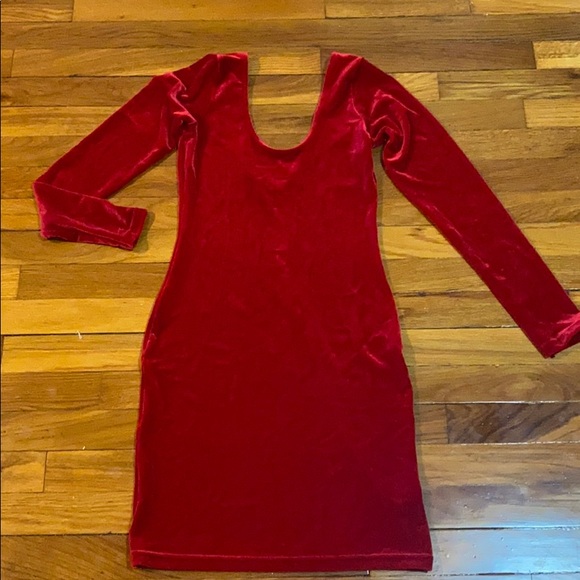 American Apparel Dresses & Skirts - Red Velvet Mini Dress Sz M